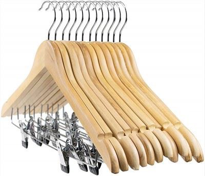 Umeraș pentru pantaloni din lemn natural